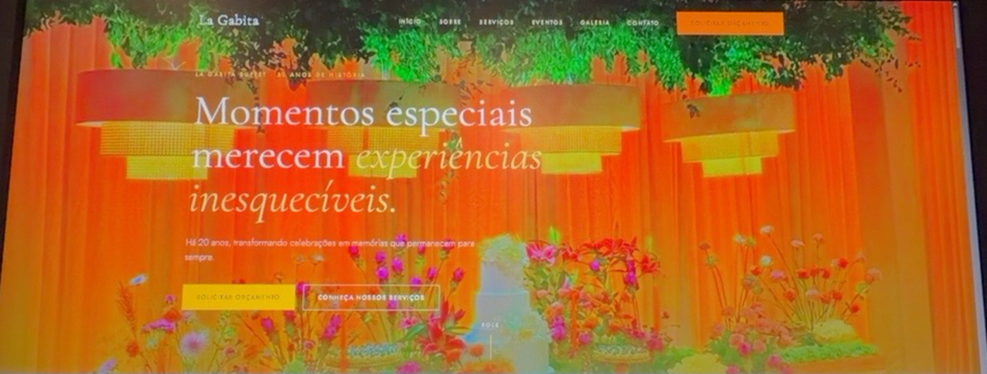 La Gabita Buffet — Site institucional / Eventos e Gastronomia